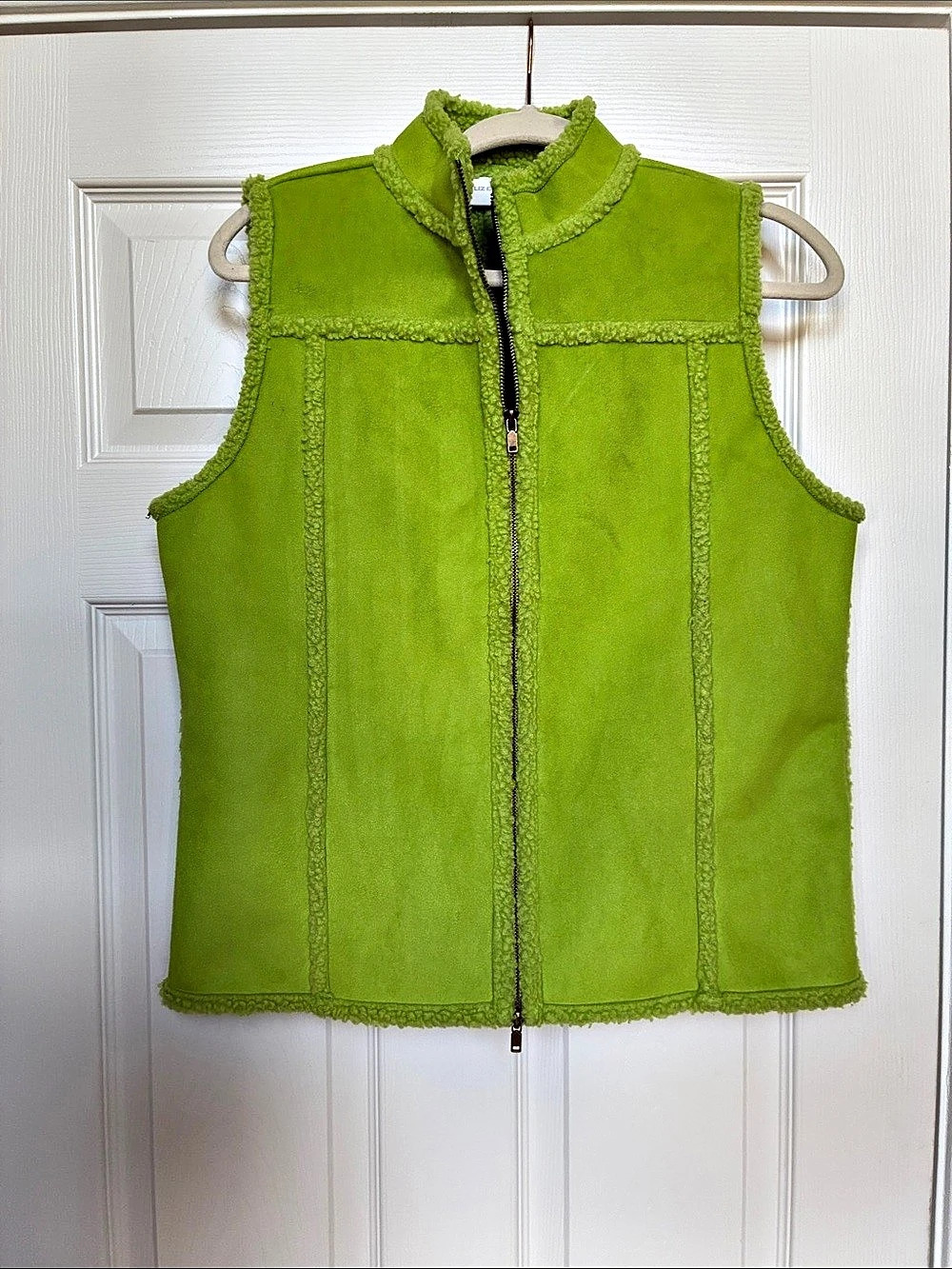 Liz Claiborne Green Fleece Vest Size Medium i
